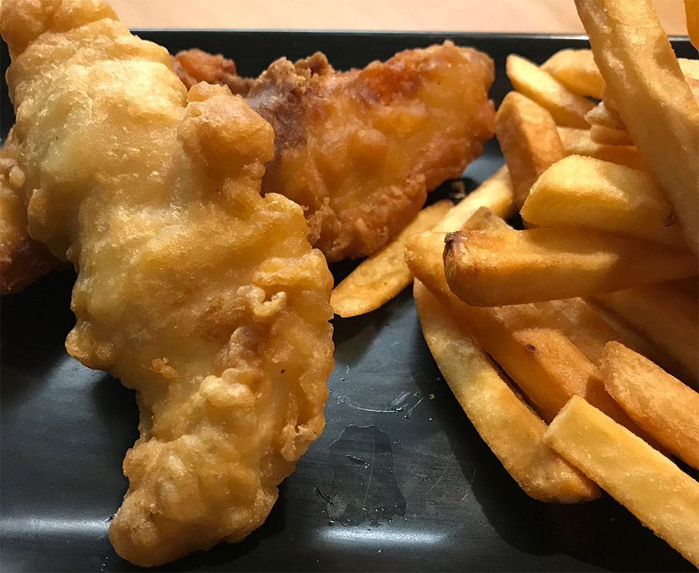 Fish and Chips at Leithfield Beach Holiday park